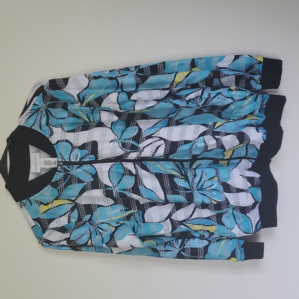 Blue floral jacket